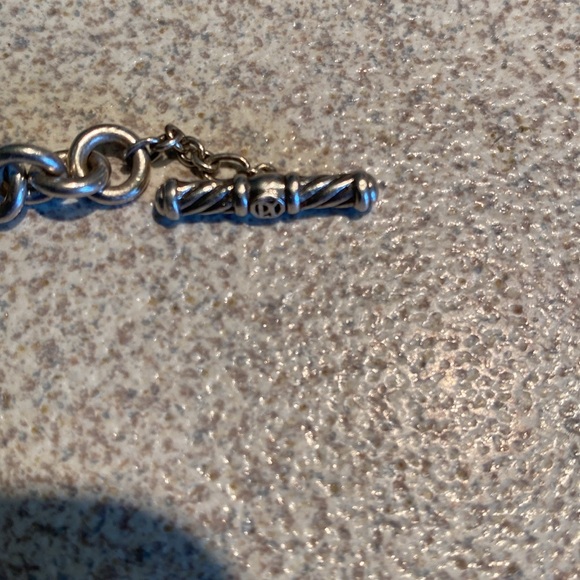 David Yurman sterling silver with gold bow bracelet - Picture 3 of 5